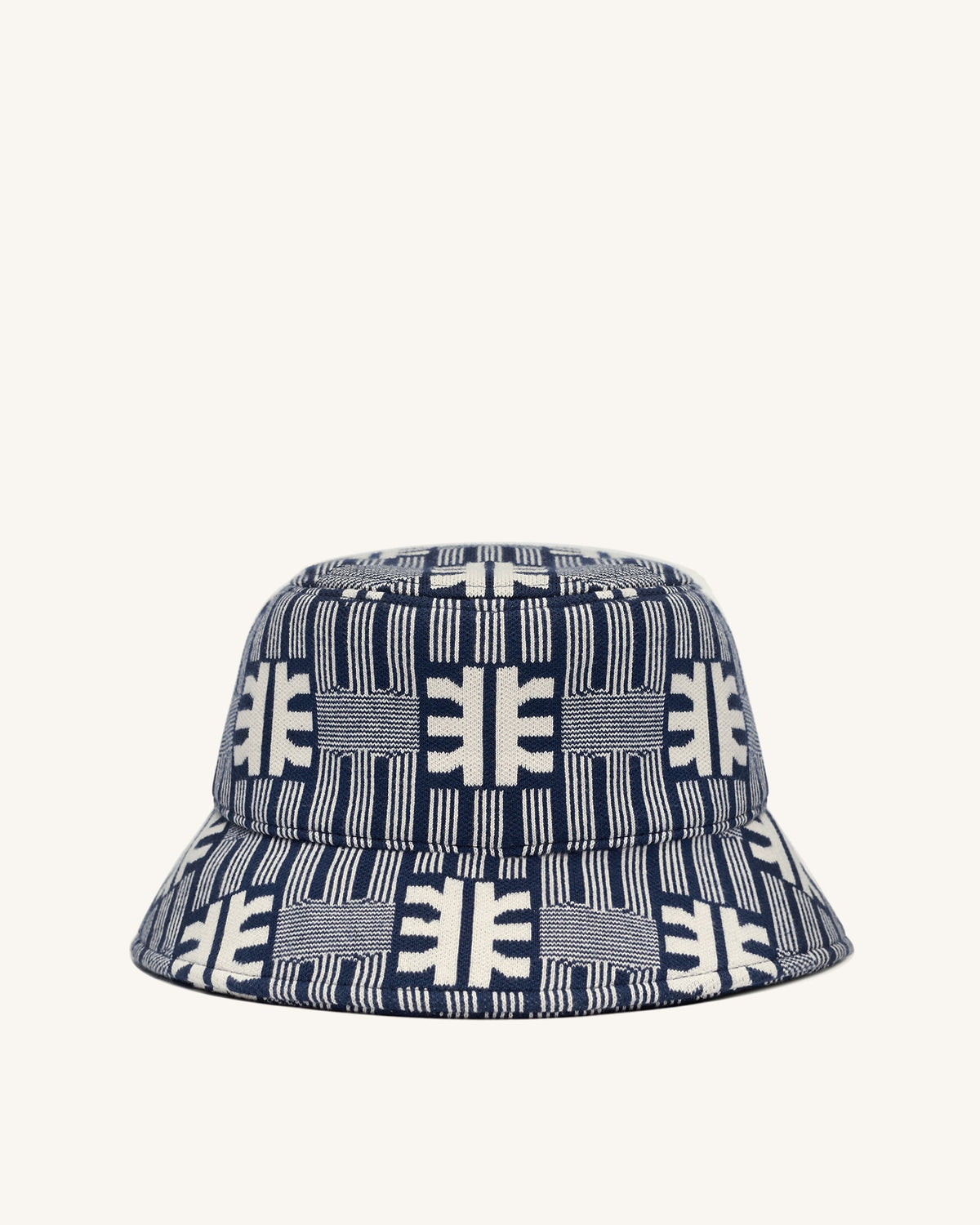 FEI Jacquard Knit Bucket Hat - Navy | JW PEI
